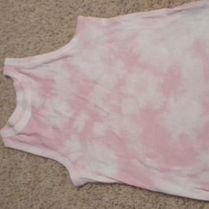 Pink workout muscle tee